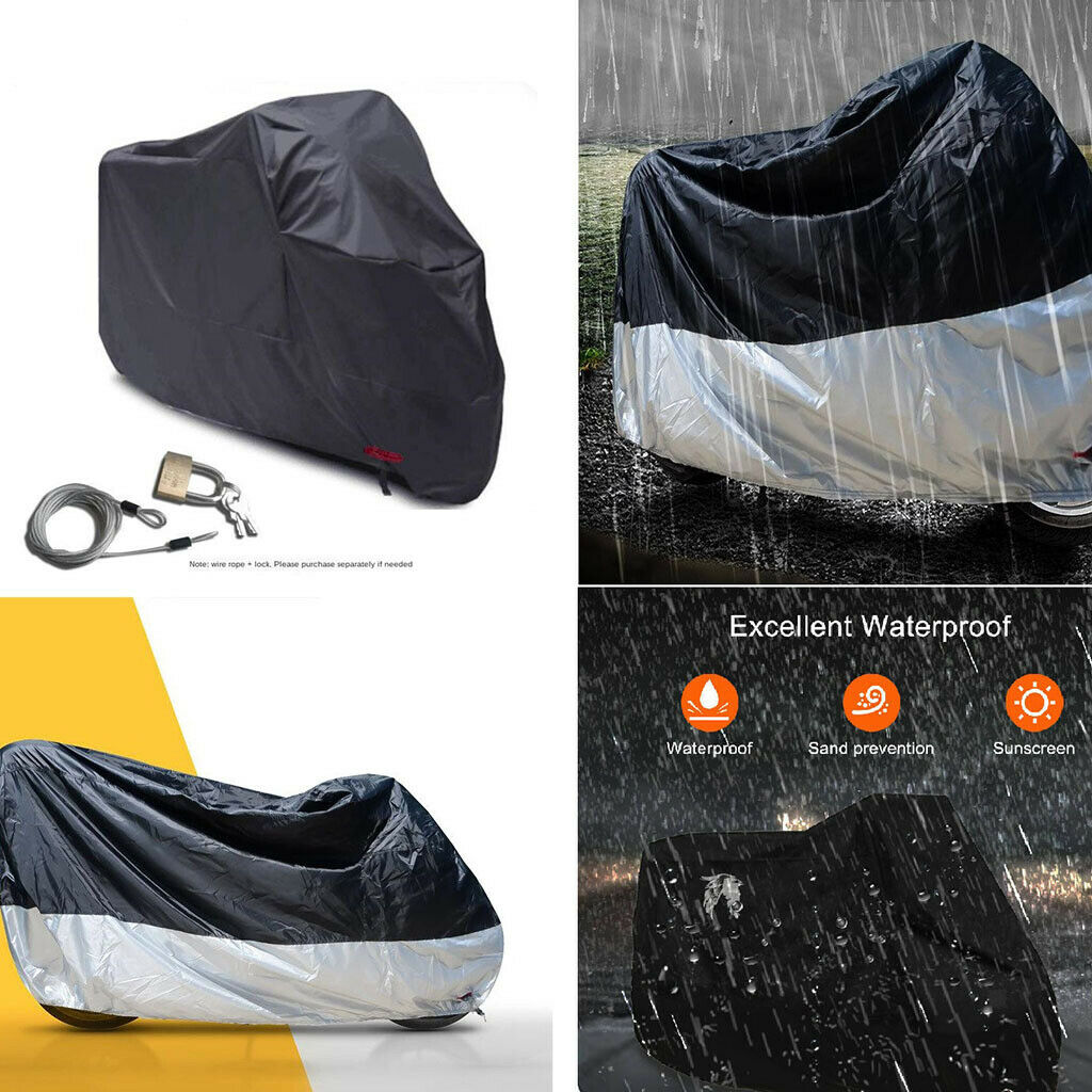 Professional Motorcycle Cover Waterproof Motorbike Protector Outdoor 2XL
