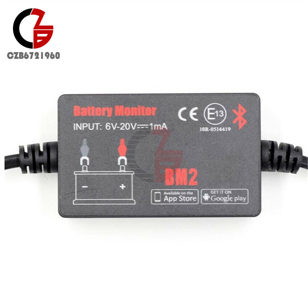 12V BM2 Car Battery Monitor via Bluetooth 4.0 Voltage Meter Tester Auto Alarm