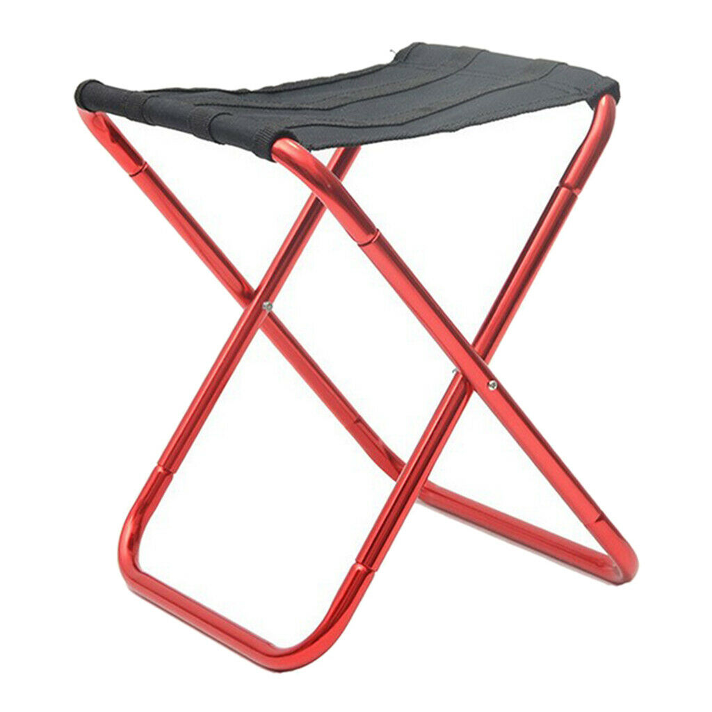 Outdoor Ultralight Portable Folding Chair Fishing Camping BBQ Picnic Red