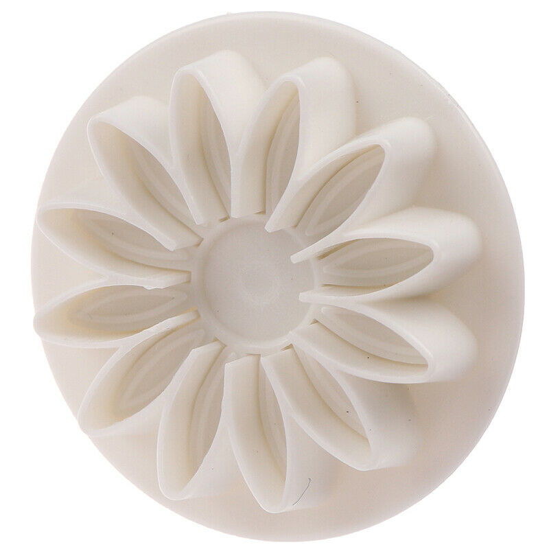 3PCS Plastic Sunflower Fondant Cutter Set for Cake Decor Daisy Flower Coo.l8