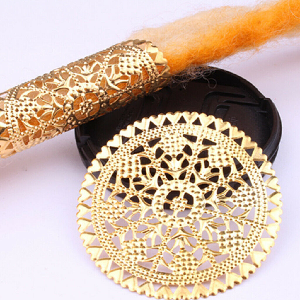 10 Pieces Dreadlock Tubes Beads Hair Braids Rings Cuffs Necklace Pendants
