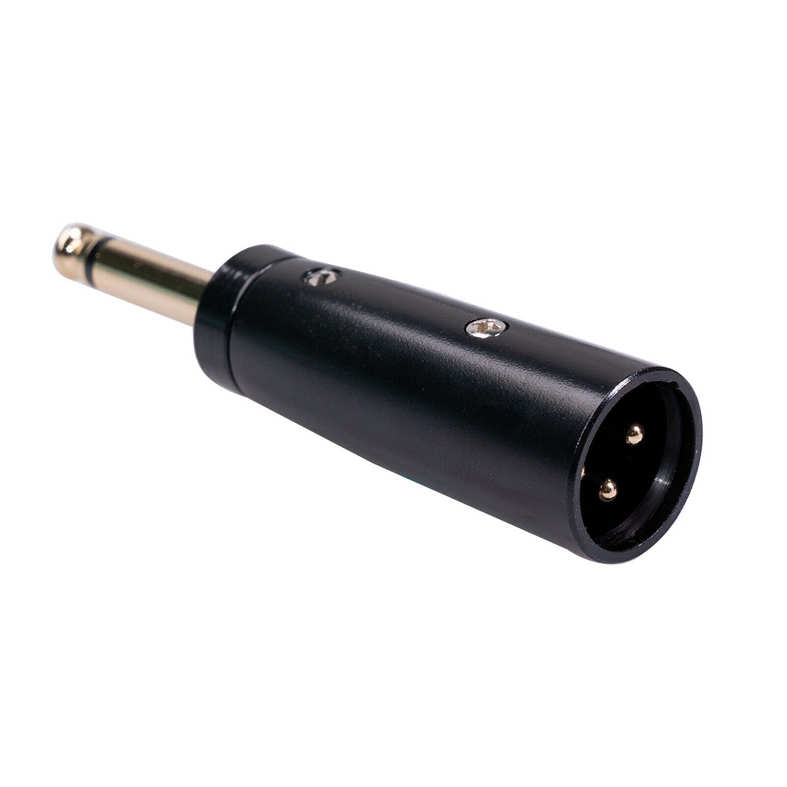 2pcs 3-Pin XLR Male to 1/4" 6.35mm Mono Audio Microphone Mic TRS Adapter