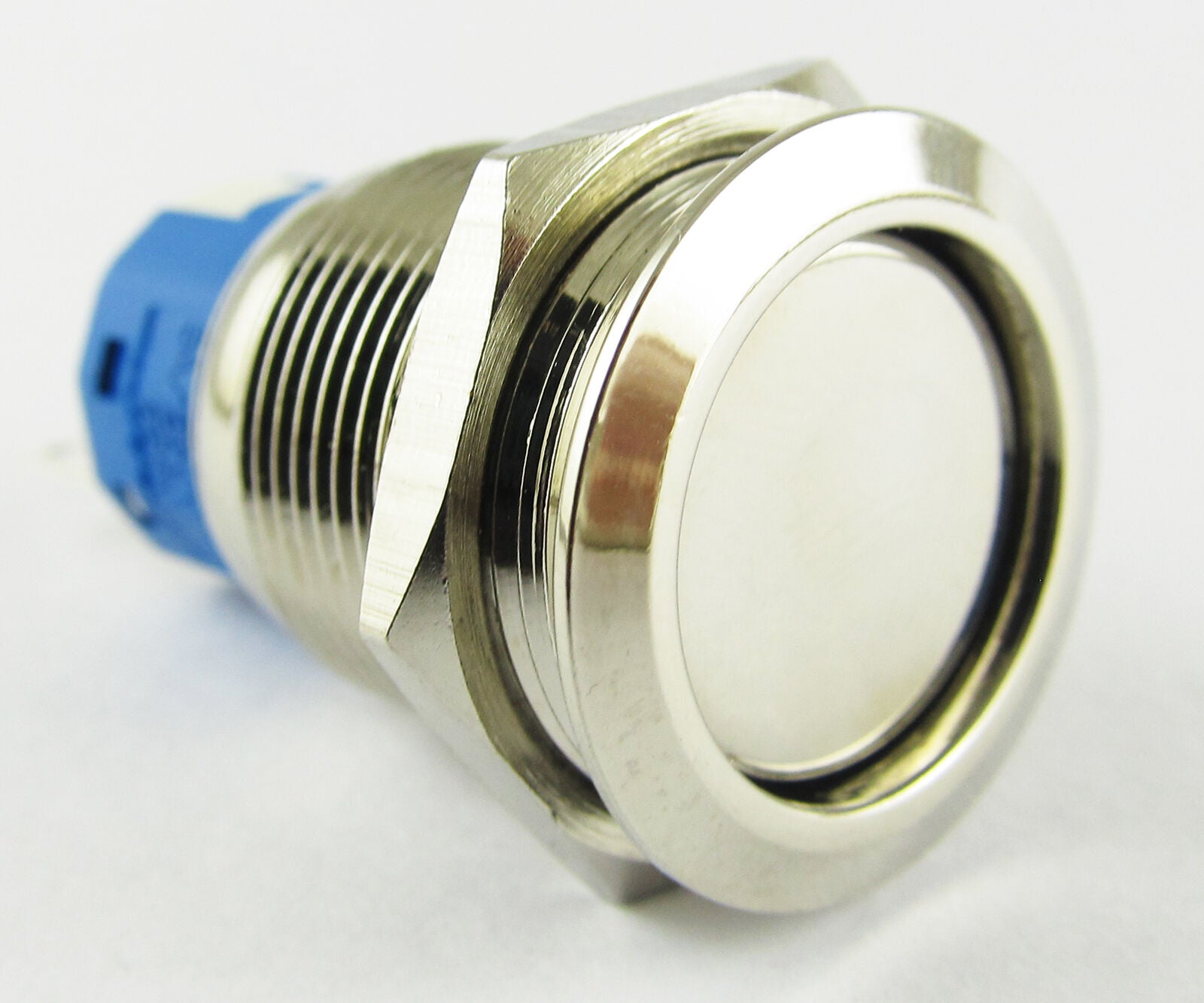 Metal Flat Push Button Momentary Horn Waterproof Self-Locking Switch 19mm QN19C6