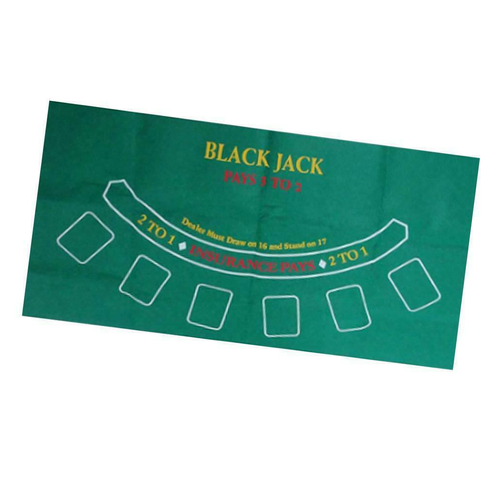 Double-sided Roulette Casino Poker Gaming Table Felt Tablecloth Layout Cover