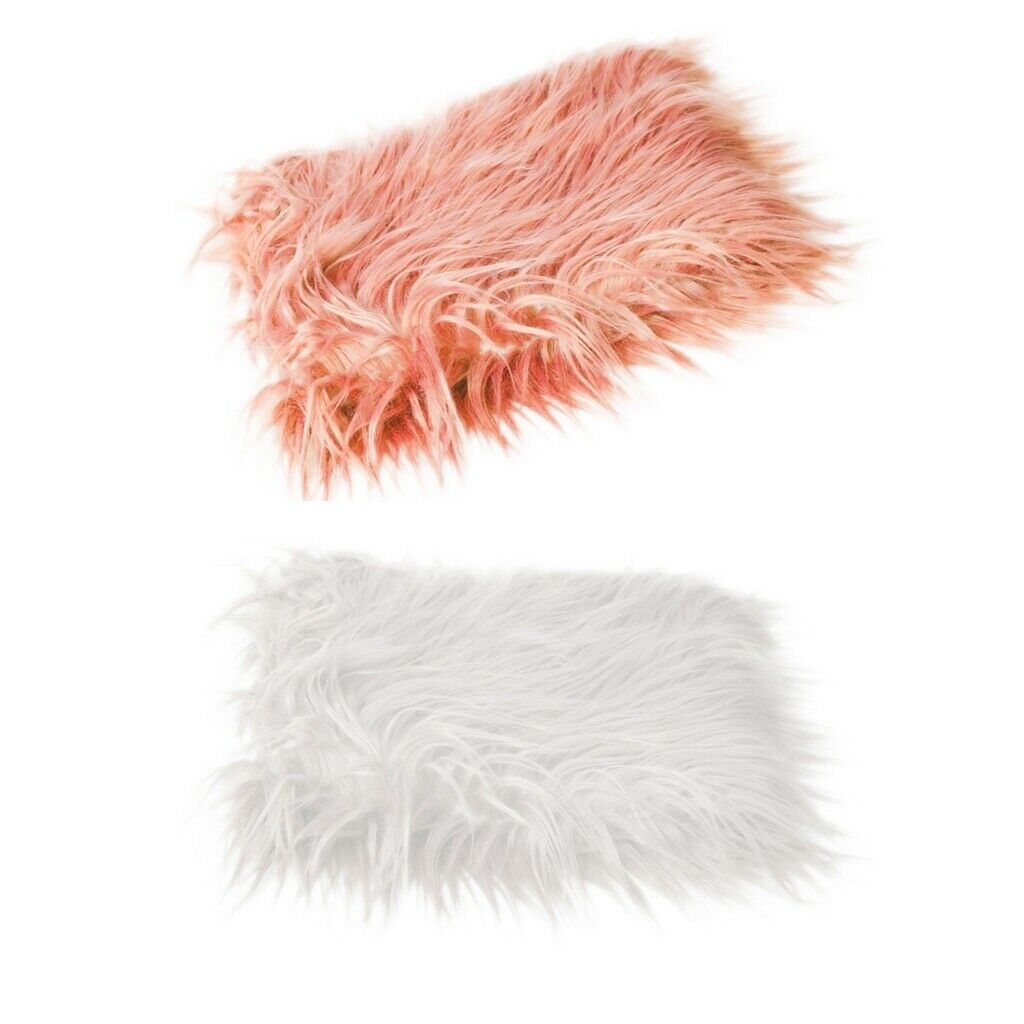 Newborn Baby Photo Prop Blanket Rug Background Backdrops Basket Stuffer Pink +