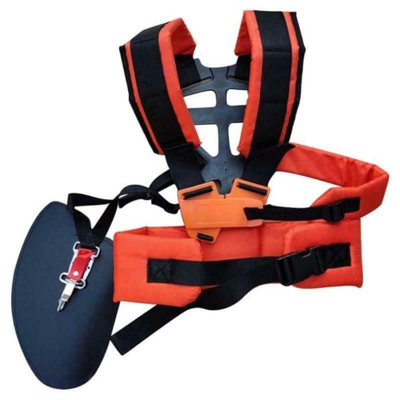 Double Shoulder W Shape Harness Strap Comfort Labor Saving Strimmer Padded Belt