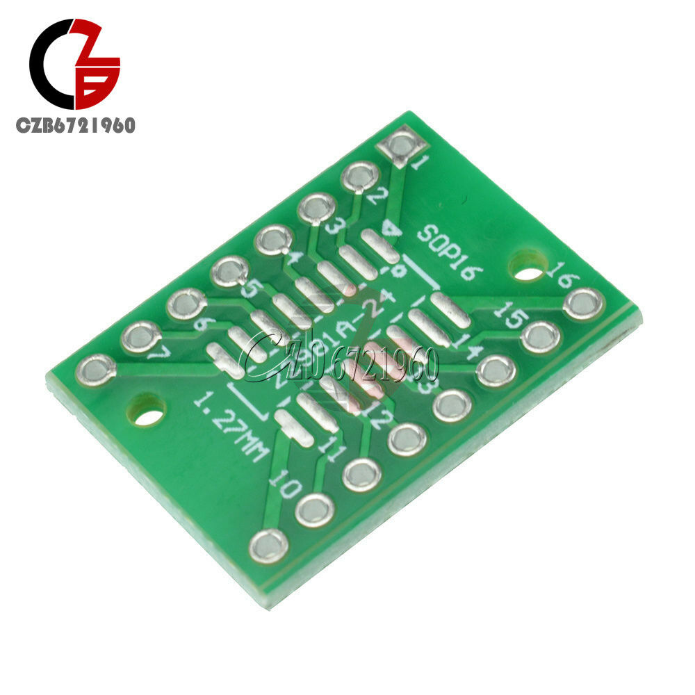 20pcs SOP16 SSOP16 TSSOP16 To DIP16 0.65/1.27mm IC Adapter PCB Board NEW