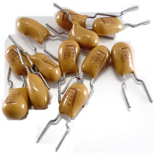 [20pcs] TAP106K025HSB 10uF 25V 10% R=5mm Tantalum THT