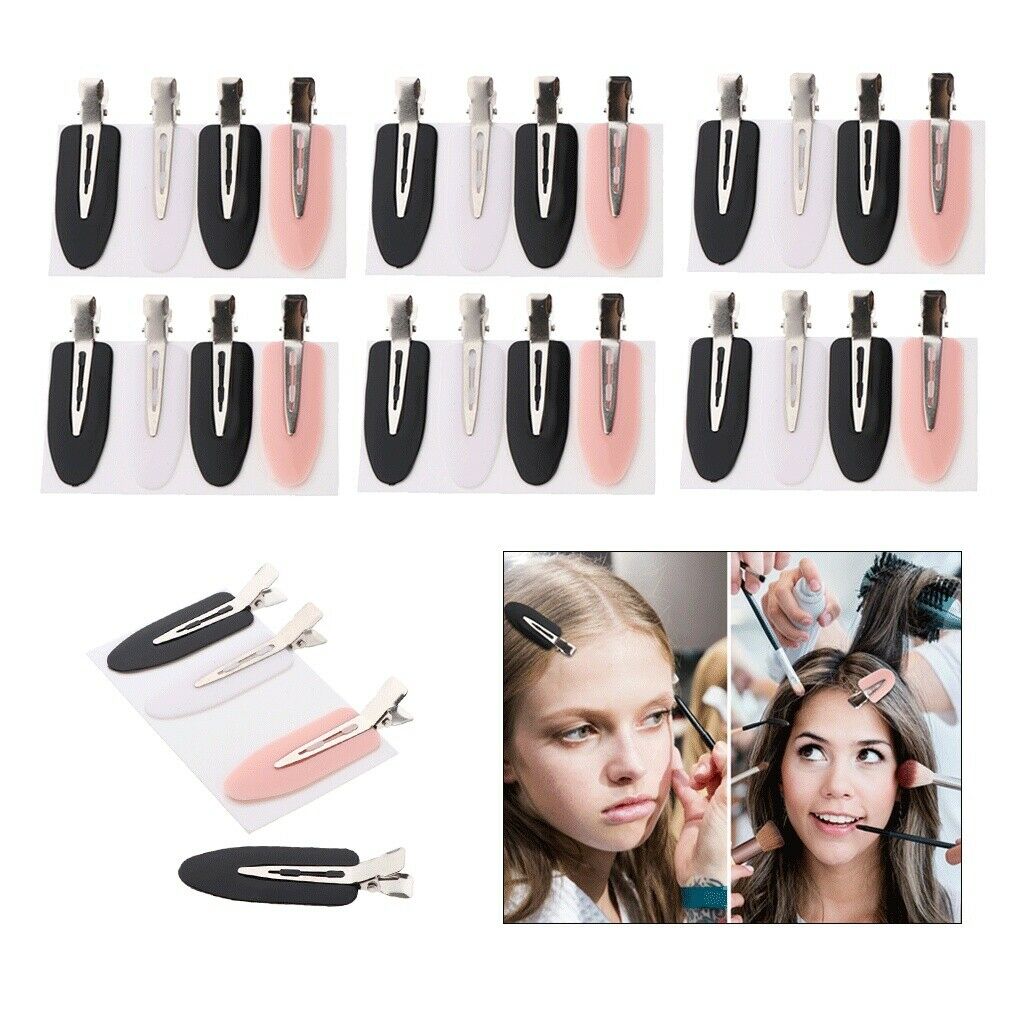 28x Plastic No Bend Hair Clips Women Makeup Waves Styling Tool Clips Clamps