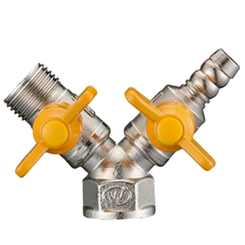 10 Type Mini Fuel Valve Threaded Gas Hose with Handle