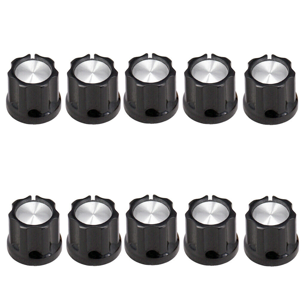 10pcs Plastic Volume   Knob Screw Fixing   Buttons for Guitar Parts