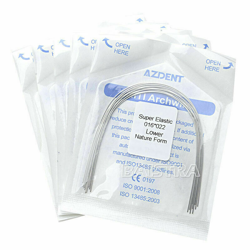 20Bags Dental Ortho Niti Arch Wire Super Elastic Rectangular 16*22 Lower AZDENT