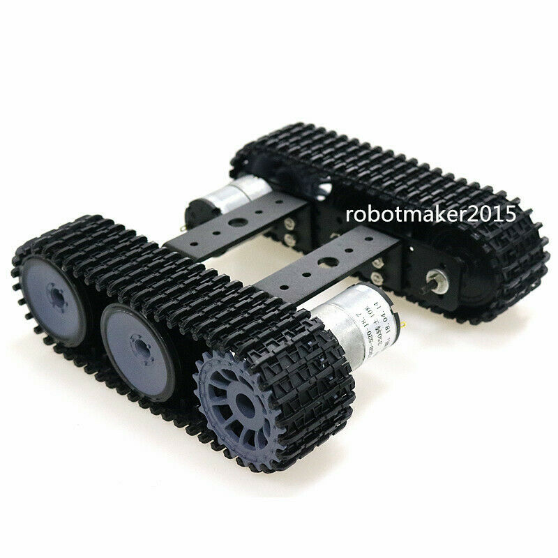 Aluminum Alloy 6WD Tracked Robot Tank Chassis for Arduino Education  Competition