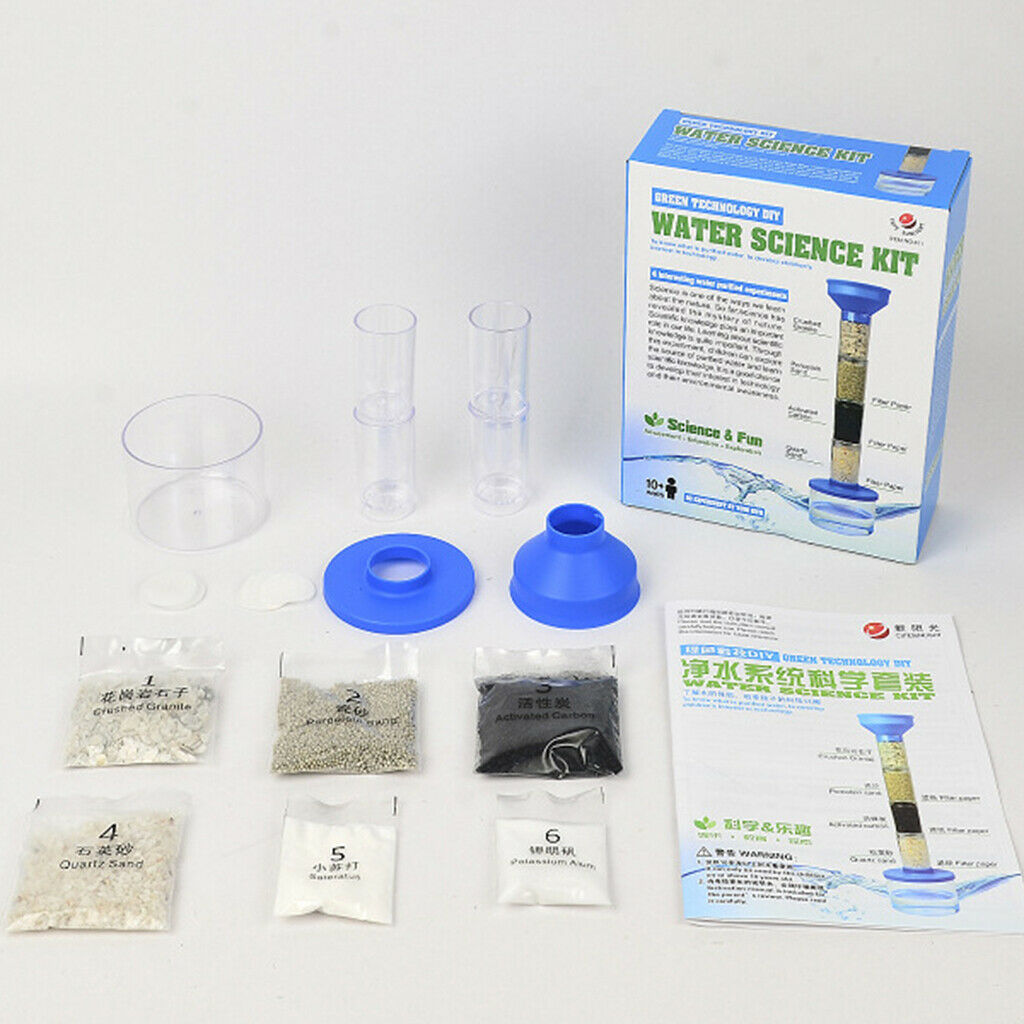 DIY Water Purification Science Experiment Kit , Kids Student Preschool Science