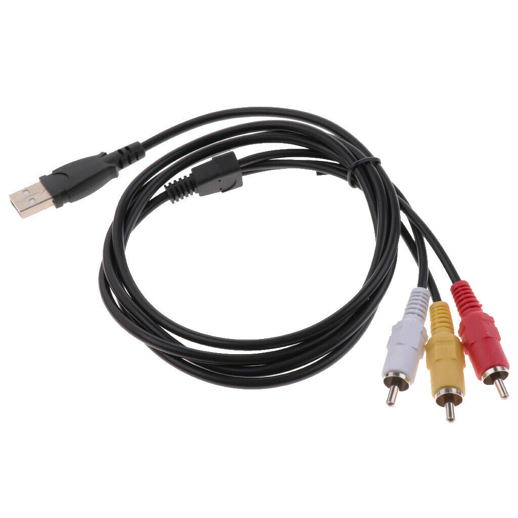 1.5mm USB to Triple RCA Male to USB Male Adapter Cable fit for PC Splitter Cable