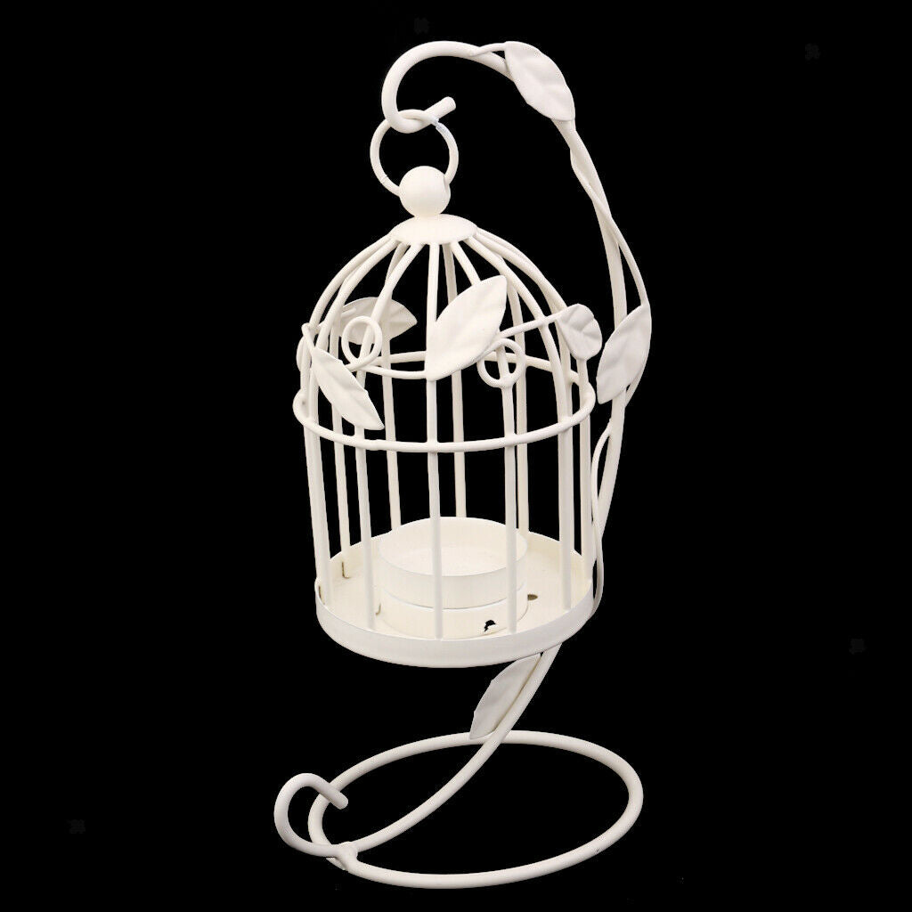 Wedding Birdcage Hanging Stands Candleholder Tealight Candleholder White
