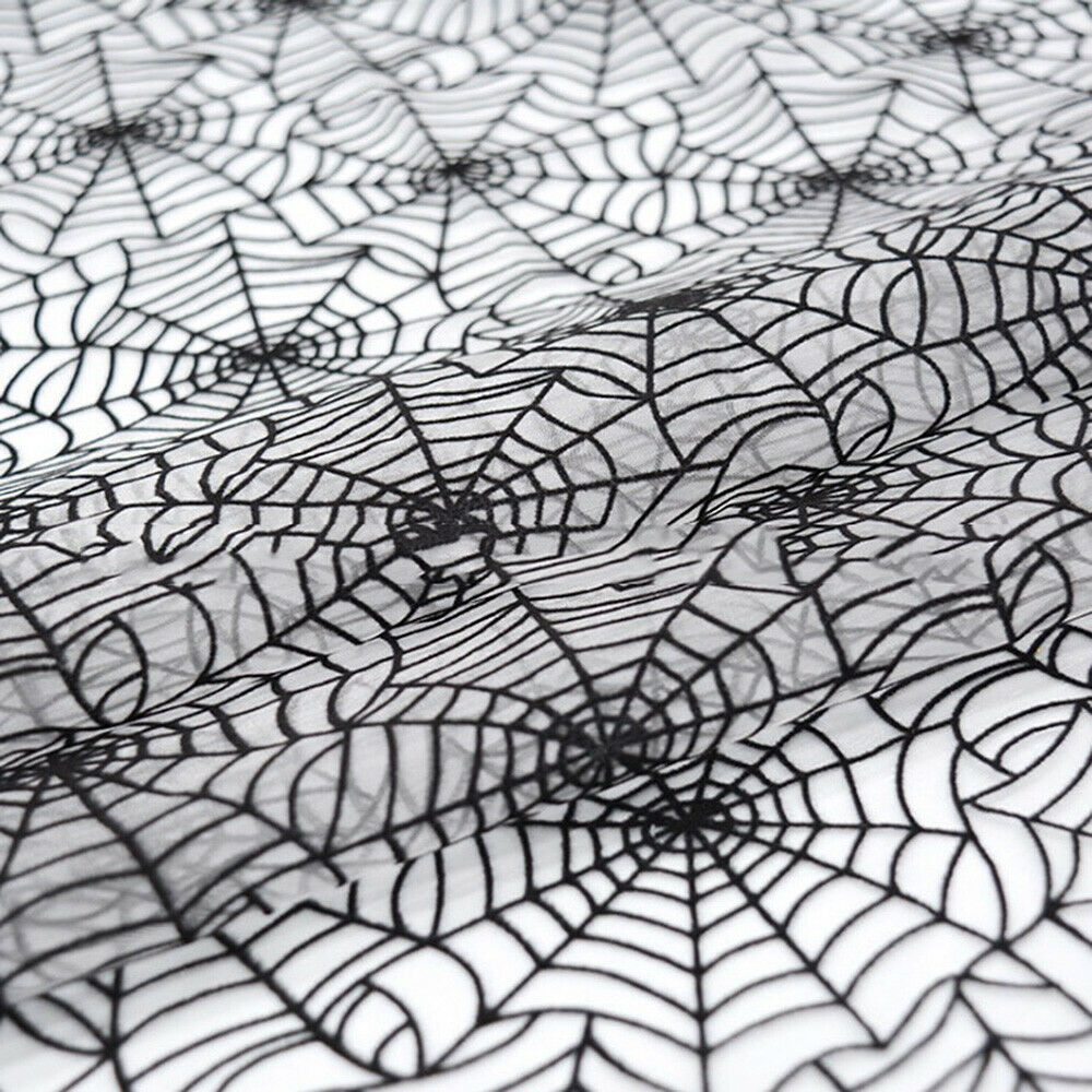 100x150cm Halloween Spider Web Fabric Nylon Cobweb DIY Decorative Cloth Material