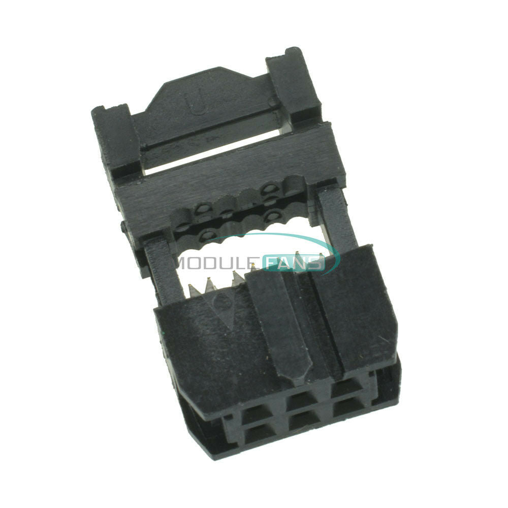20PCS 2.54mm Pitch 6Pin FC-6P IDC FC Female Header Connector 3pcs set J20 New