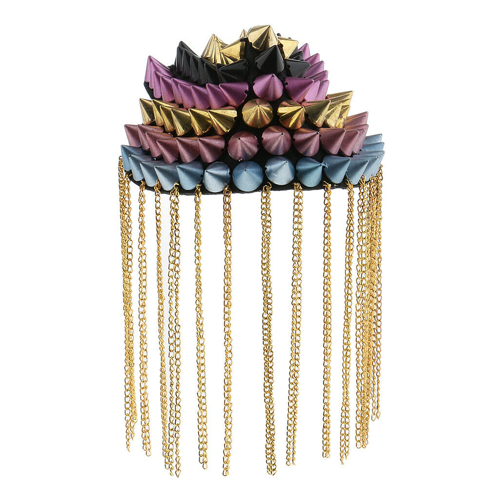 Colorful Rivet  Stud Tassel Epaulet Shoulder