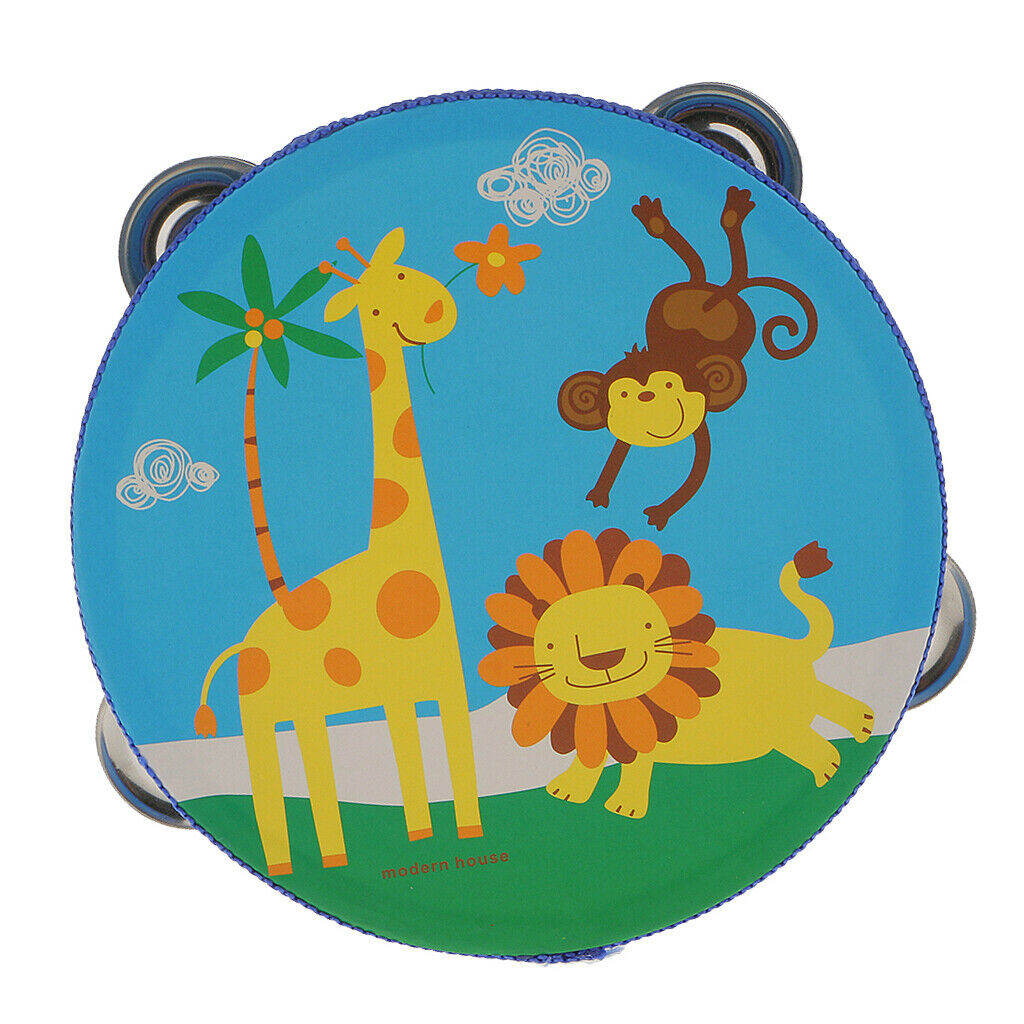 Finest 2pcs 6inch Tambourine  Hand Percussion for Kids
