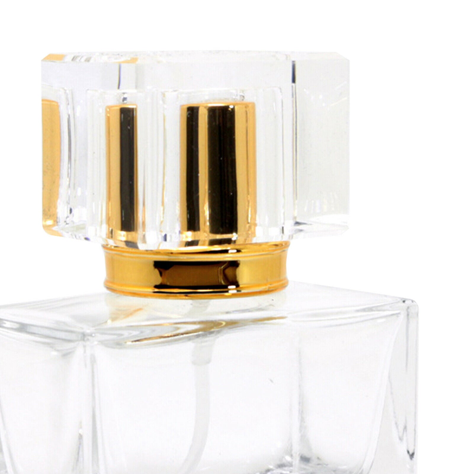 30ml Square Empty Clear Glass Fine Mist Perfume Spray Bottle Jar Atomizer