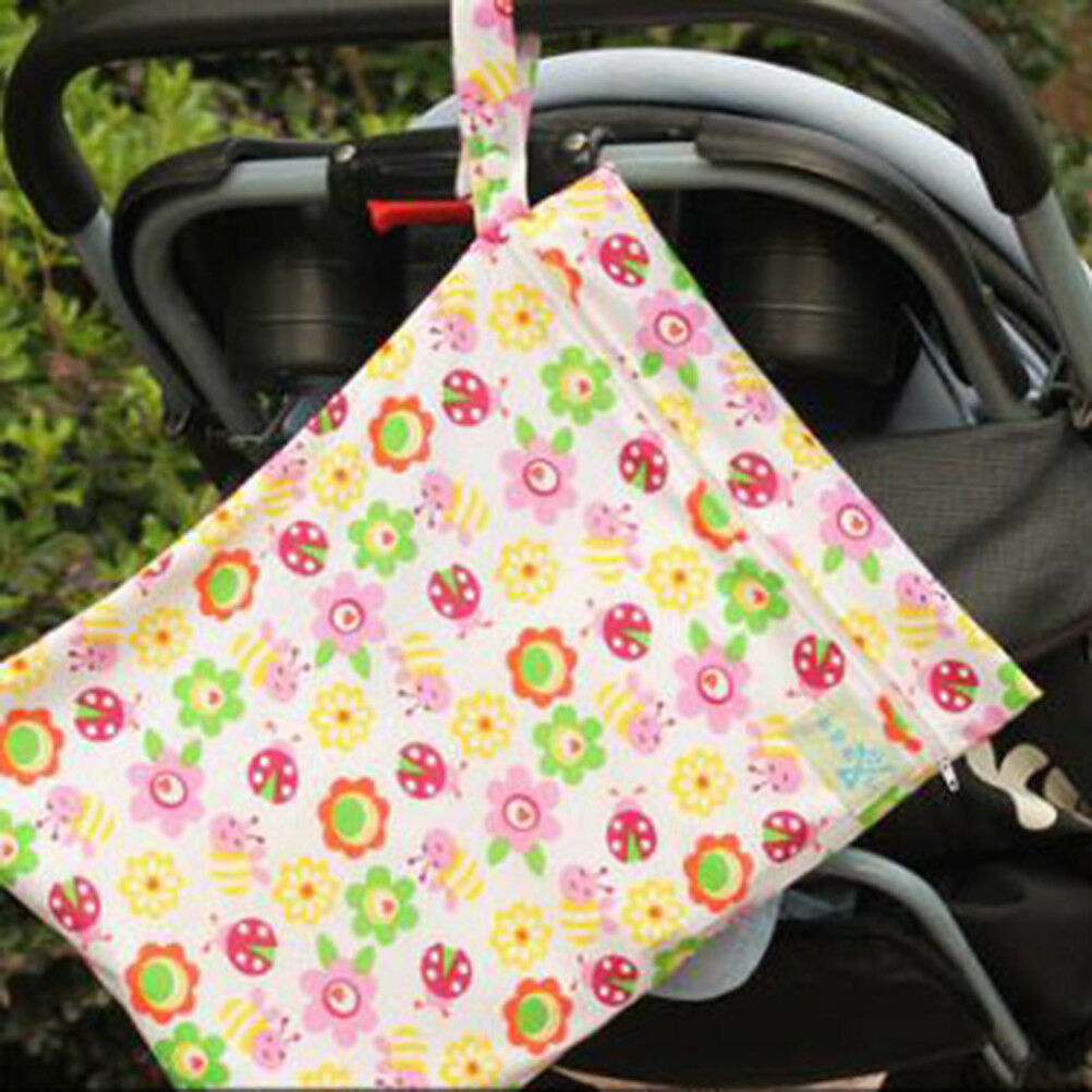 30*40cm cartoon single pocket diaper bag waterproof wet bag for baby diape.l8