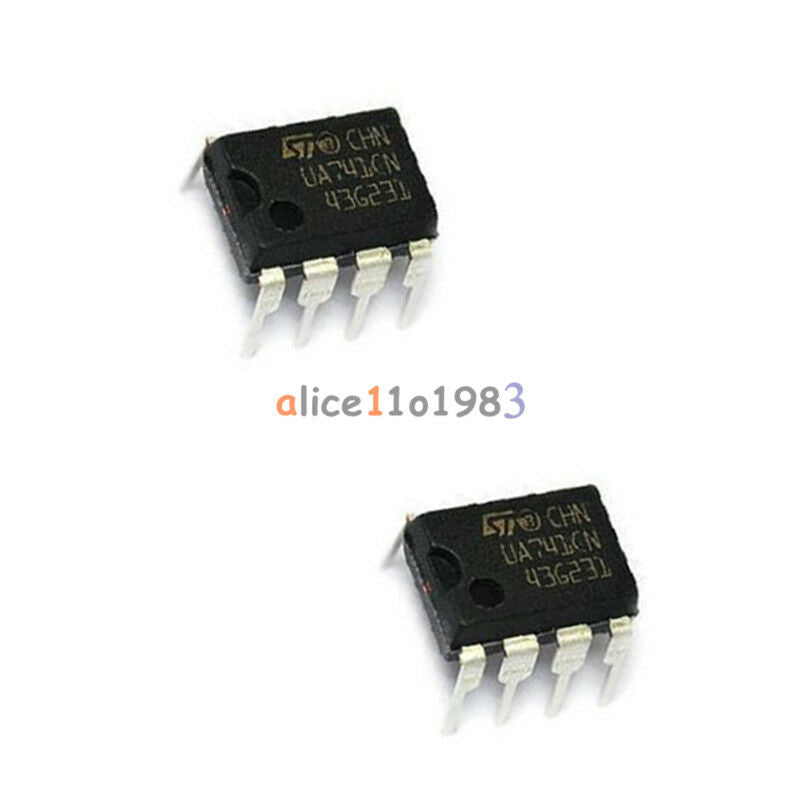 10PCS OPERATIONAL AMPLIFIER IC ST UA741CN DIP-8