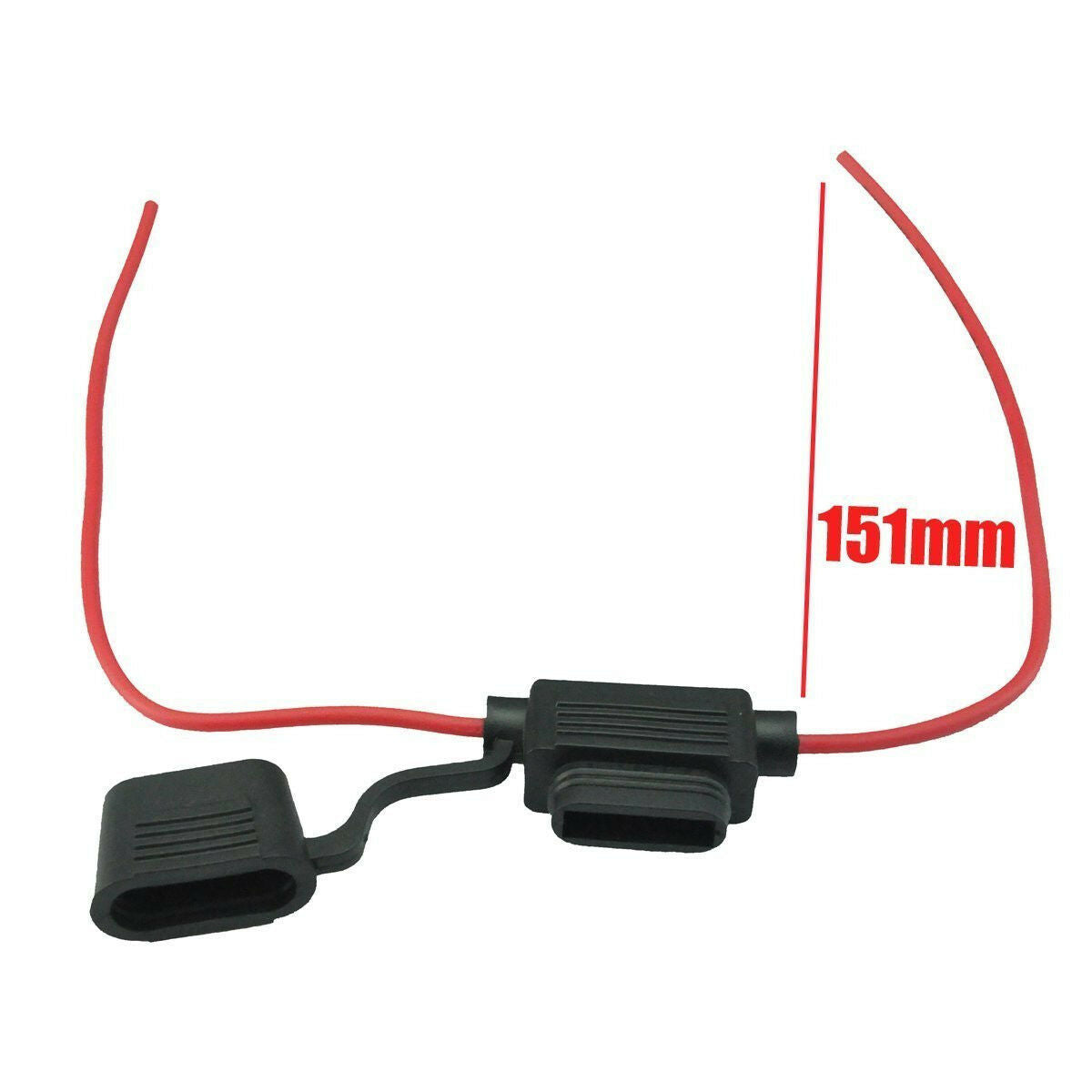 10 Pack 16 GAUGE ATC / ATO FUSE HOLDER IN-LINE AWG WIRE COPPER 12V POWER BLADE