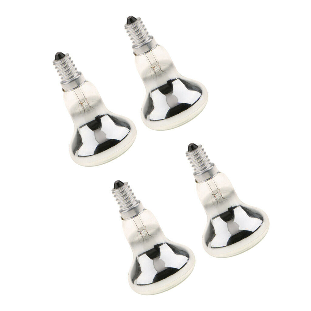 4Pcs New Clear 40W R50 Reflector Spot Lights,  Lamp Bulb, Small Screw SES