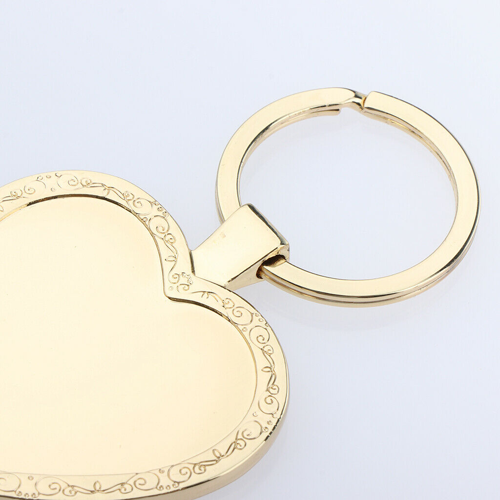 Retro Lover Keychains Metal Pocket Key Rings Bag Charm Pendant DIY Gifts