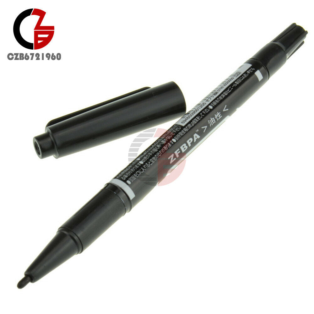 2PCS Black Ink Repair Pen DIY For Reparing PCB Printed Circuit Diagroam CCL