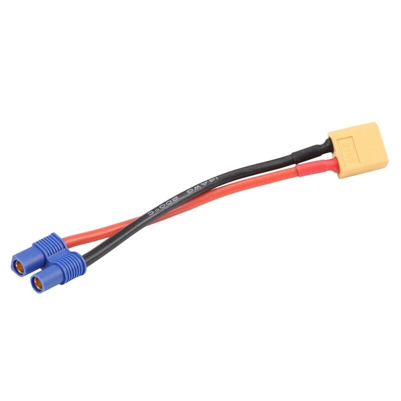 3pcs XT60 XT-60 Male to EC3 Female Connector Adapter Wire for RC Lipo Battery Q5