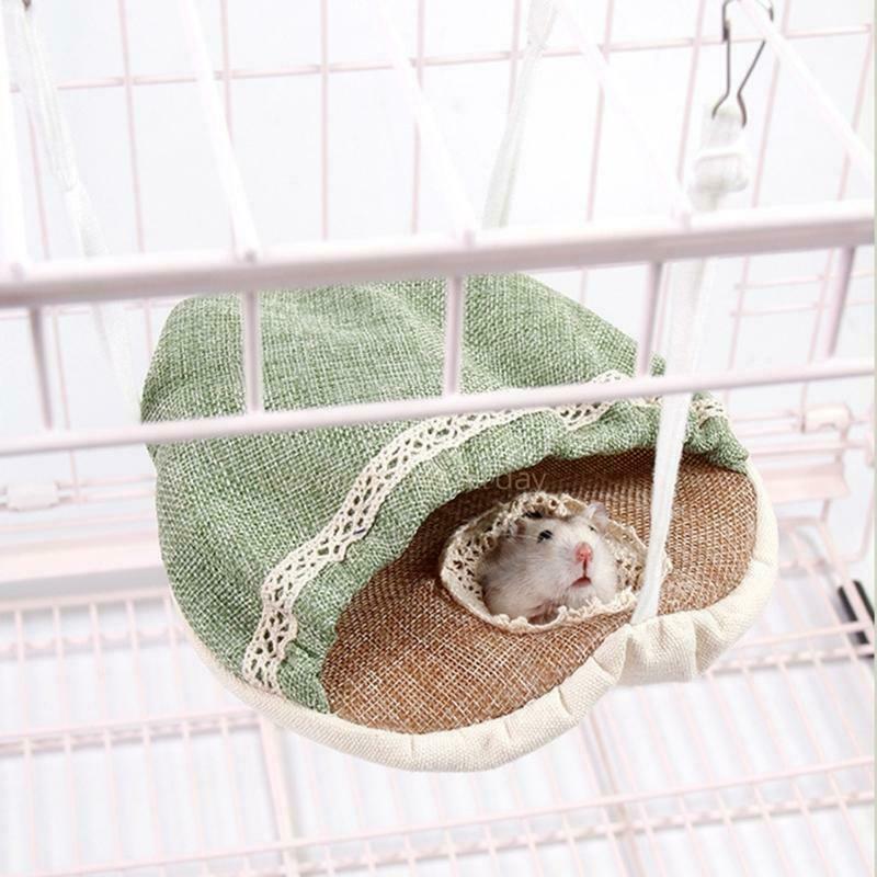 Small Animal Hammock Sleeper Double Bed Cage Accessories for Hamster Rat