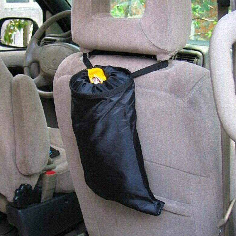 2x In-Car Trash Can Washable Leakproof Seatback Hanging Garbage Bags Travelling