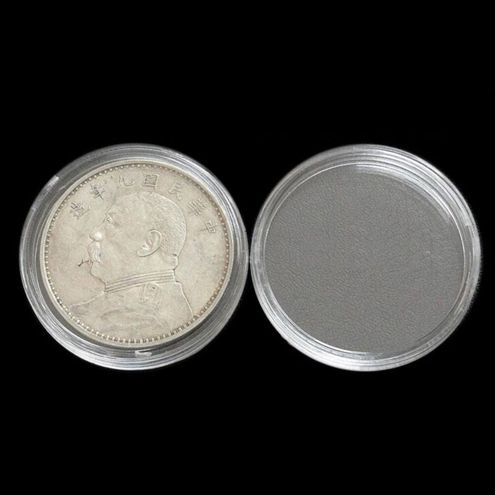 10X 40mm Applied Clear Cases Coin PRrage Capsules Holder Plastic Reusabl.l8