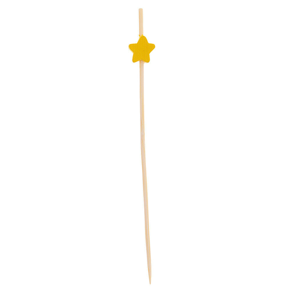 Pieces of 200 Star Bamboo Catering Paddle Finger Food Picks Cocktail Party