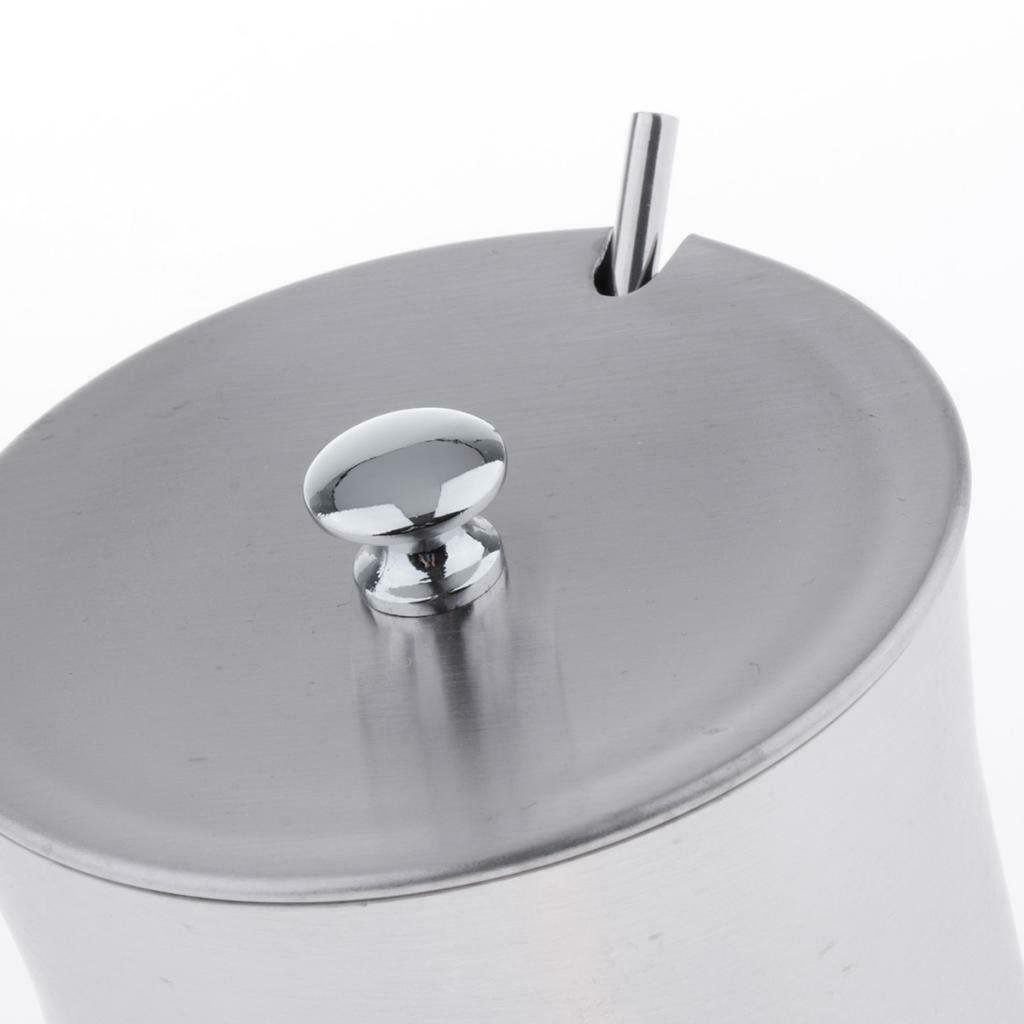 Stainless Spice Dispenser Jar Cruet W/ Scoop Condiment Storage