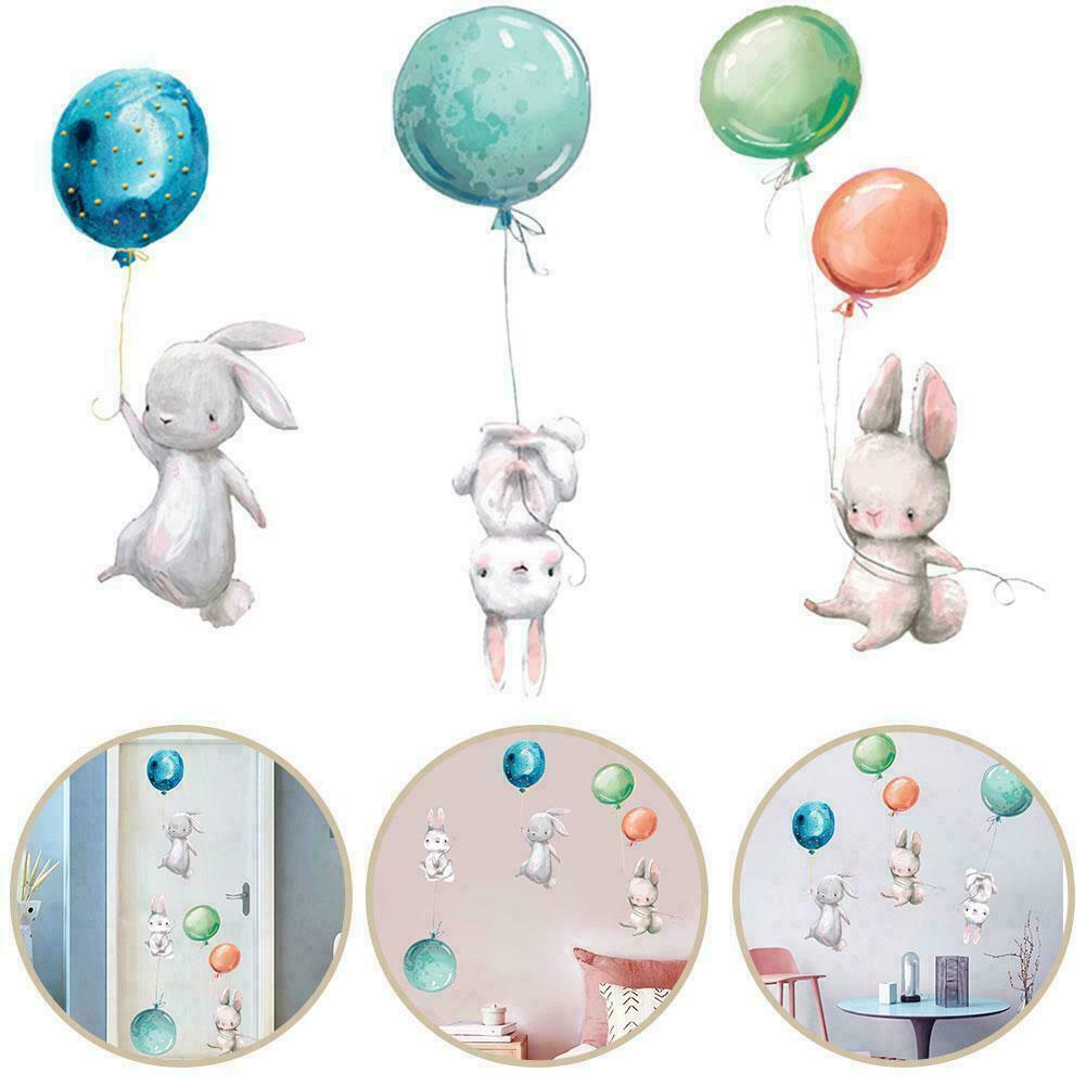 Rabbit Bunny Kids Wall Stickers Nursery Girls Decor Removable Art Easter HOT