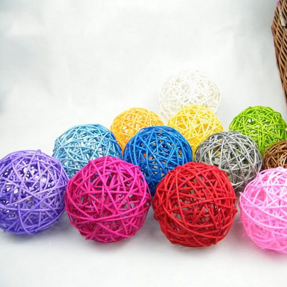 Great Rattan Pet Bird Parrot Claw Chew Toys Birds Swing Ball Cage Parakeetã€ Pb