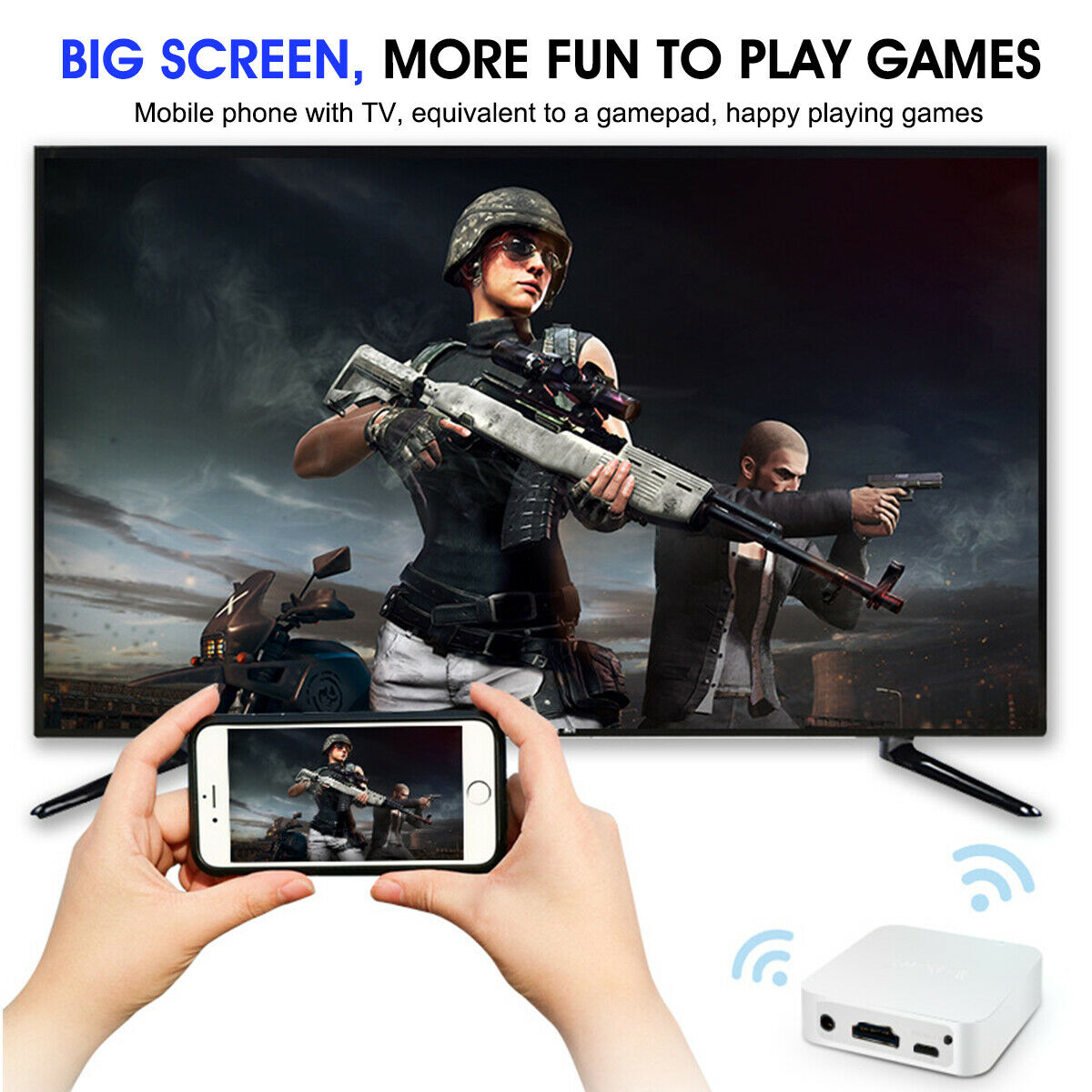 Car WiFi Display Mirror Link Box Adapter Miracast Screen Device For Android iOS