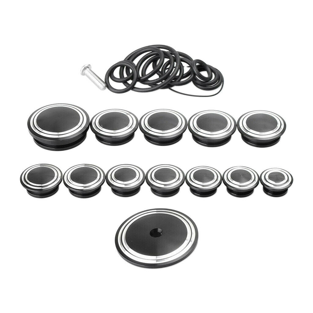 13x CNC Aluminum Frame Cover Decorative Caps for BMW R9T R NINE T 2014-2016