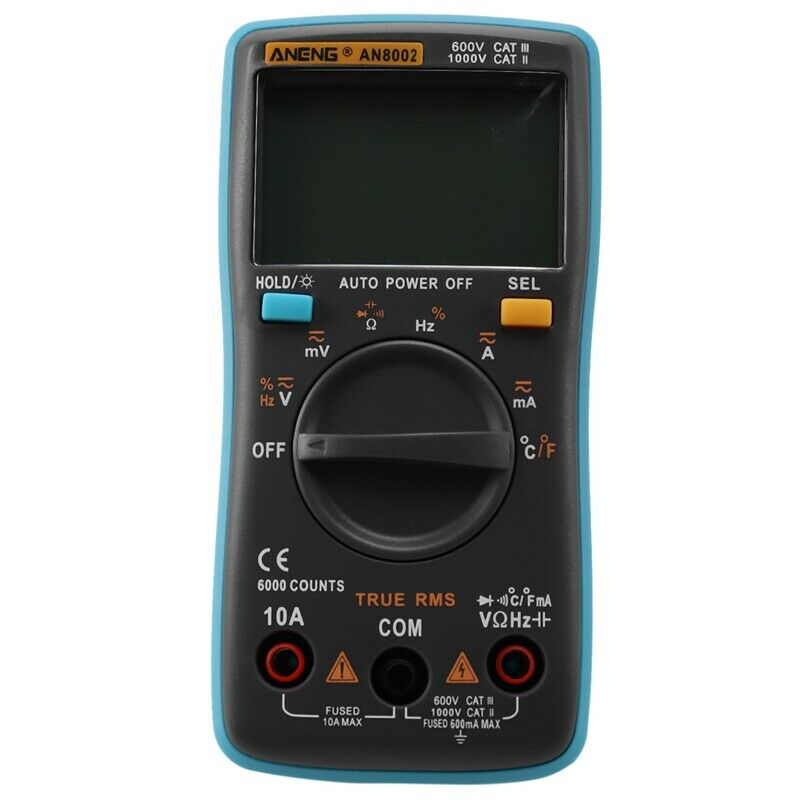 Aneng An8002 Digital Multimeter 6000 Counts Digital Multimeter Transistor TestS5