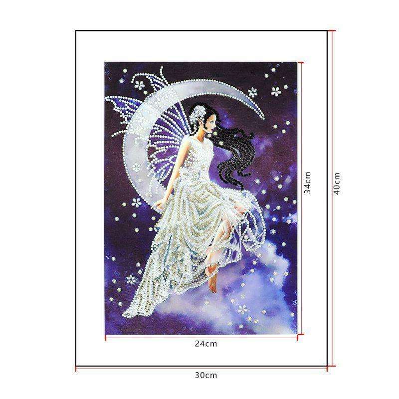 Winged Fairy 5D Special Diamond Painting Embroidery DIY Rhinestone Cross Stitch