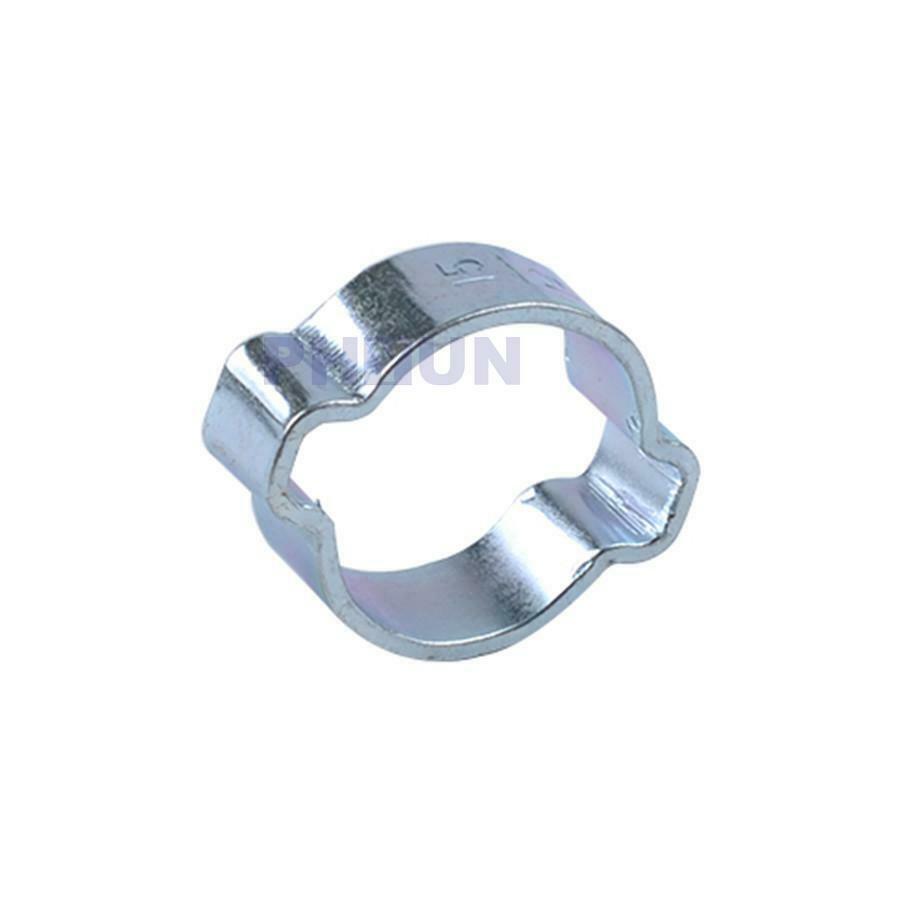 80PCS Double Ear Clamps O Clips Mikalor Water Fuel Air Hose 5-18MM 6 Sizes