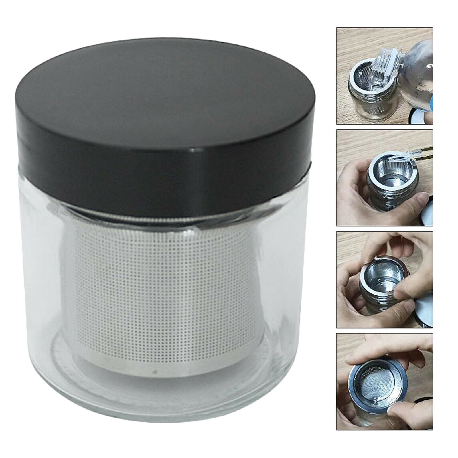 Diamond Washing Cup Cleaning Jar 76x73mm Watchmaker Accessories Alcohol