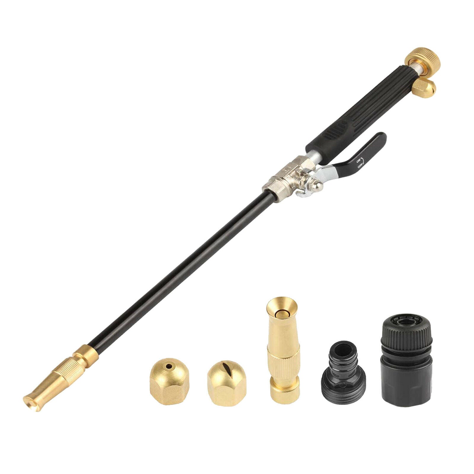 Hydro Jet Power Washer Wand Extension for Gutter Car Pet Cleaning Tool
