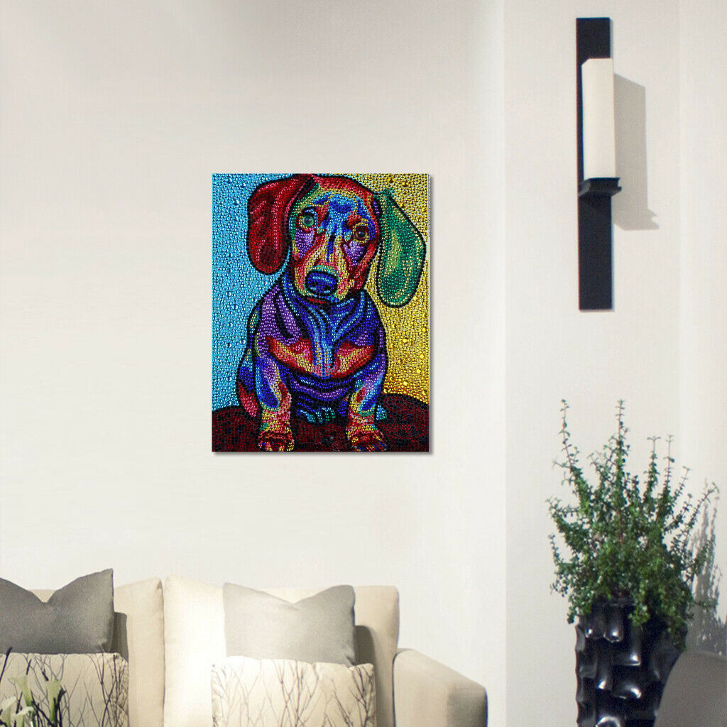 Dog  Pattern Diamond Painting Kit Full Drill DIY Arts for Home Wall Decor