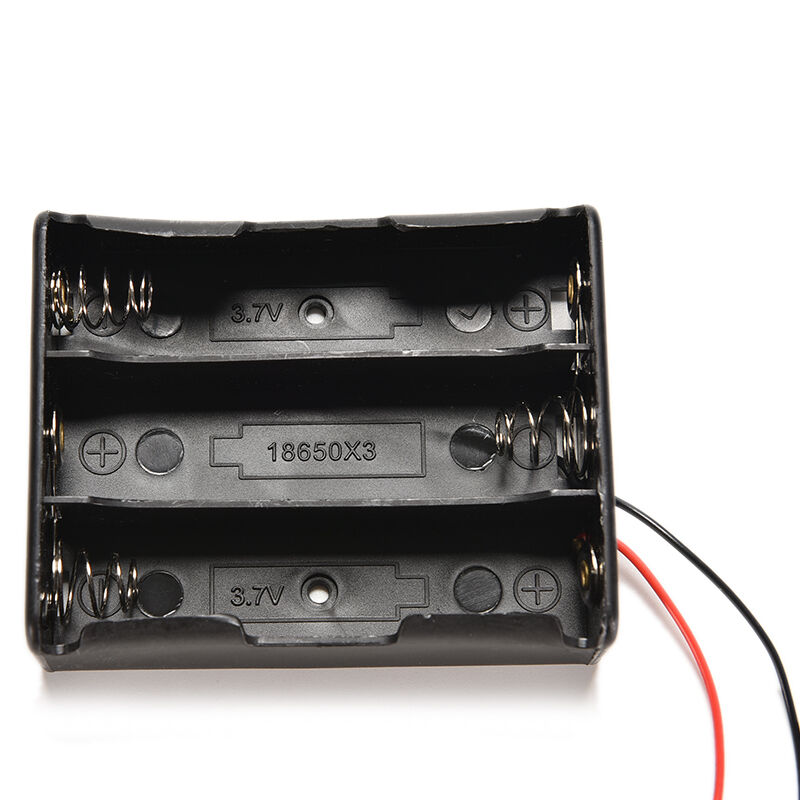 Hot For 3x18650 3.7V With Wire Leads Plastic Battery Storage Case Box Hold.l8