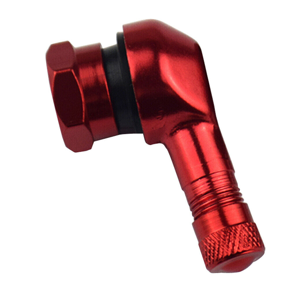 6 Pieces Aluminum Motorcycle 11.3mm Tire Wheel Stem Valve   90° Angled