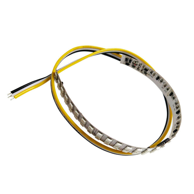 2PCS 18cm 64LED Car Rearview Mirror Turn Signal Light Indicator Blue& Amber Lamp